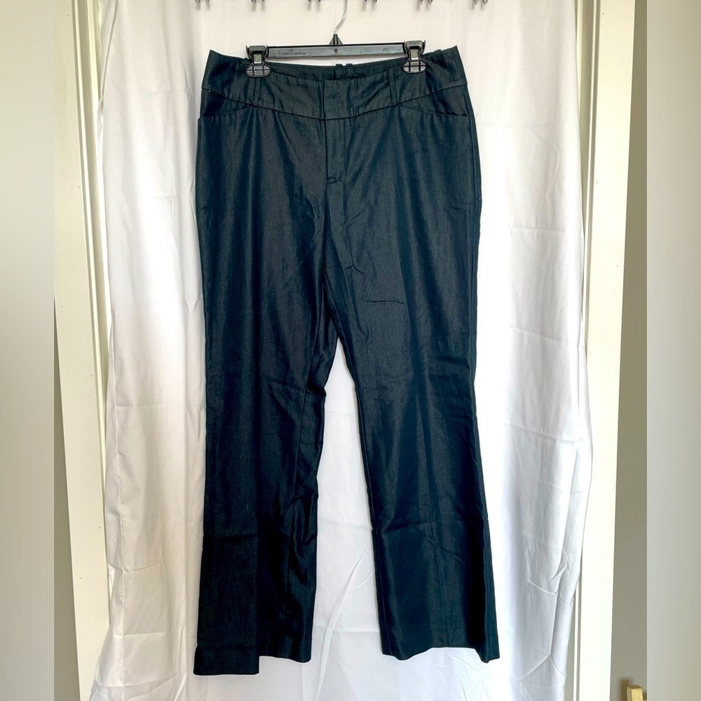 Massimo/ Wide leg metallic gold and black women’s pants​​​​​​​​​​​